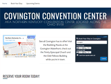 Tablet Screenshot of covingtonconventioncenter.com